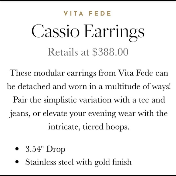 Vita Fede Cassio Earrings - Picture 8 of 8